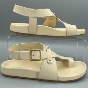 NEW Franco Sarto Women’s Blair Ankle Strap Platform Sandals Ivory Size 6.5M